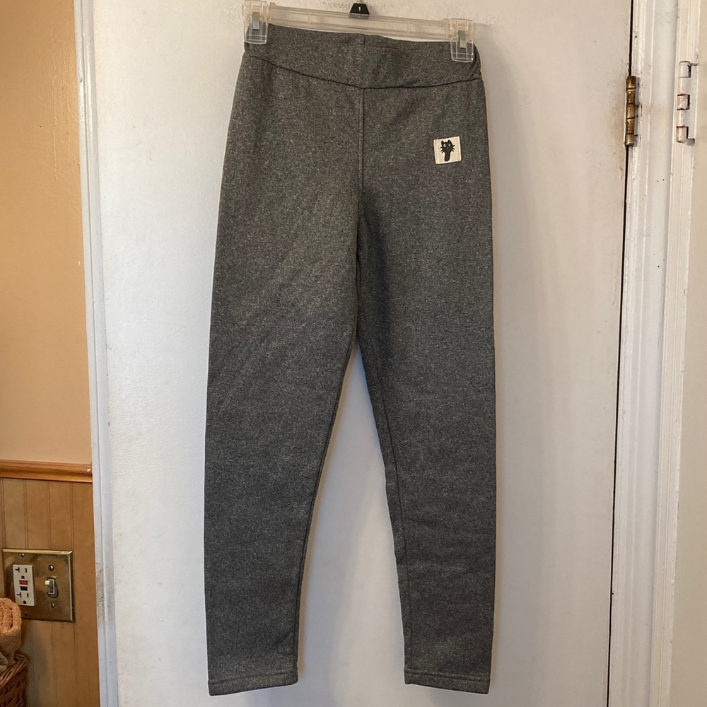 Gray Fleece Super Thick Lined Leggings